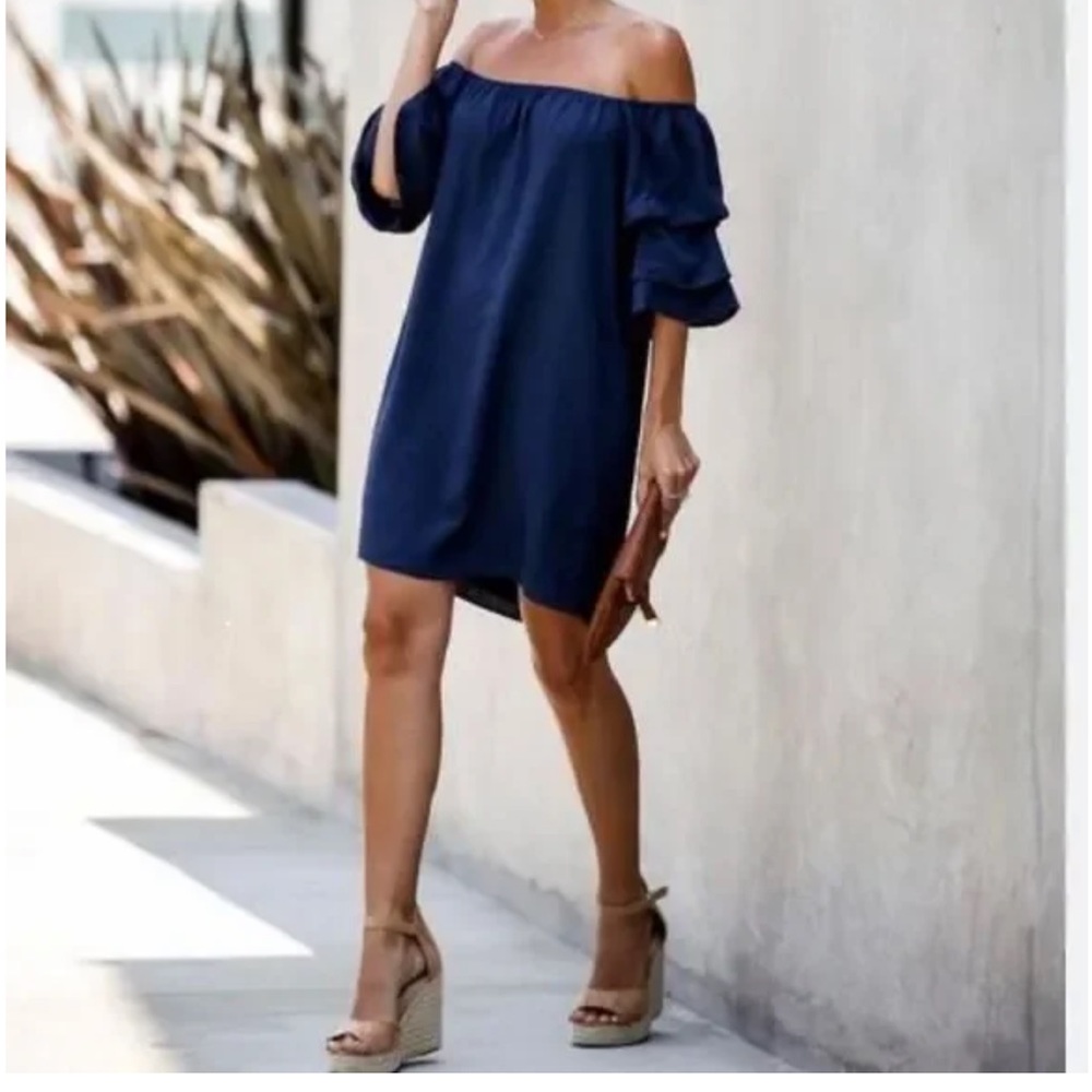 Aakaa off the shoulder dress